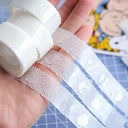 200pcs Transparent Dot Adhesive Tape for Scrapbook Crafts