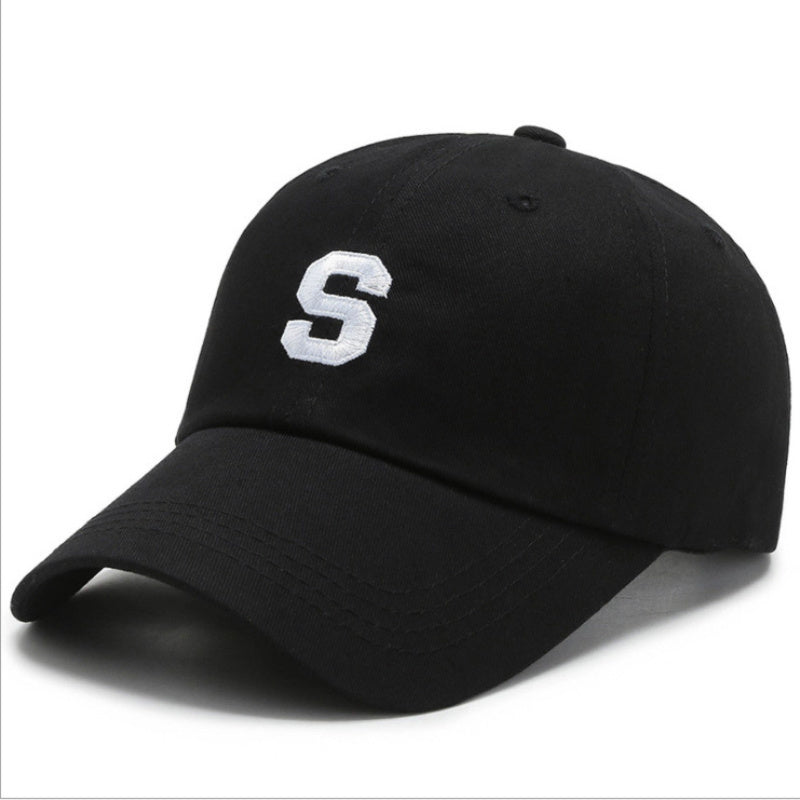 Embroidered S Baseball Cap Sun Hat Hip Hop Cap