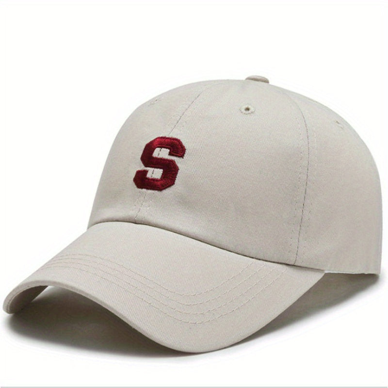 Embroidered S Baseball Cap Sun Hat Hip Hop Cap