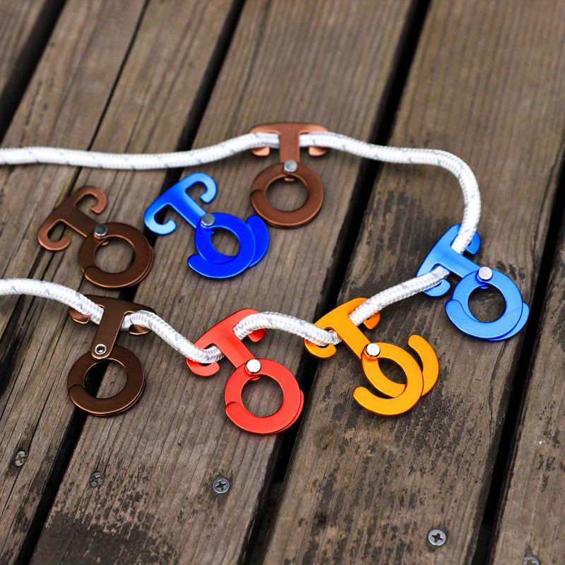 Circular Aluminum Alloy Buckle Self-locking Tent Rope Hook