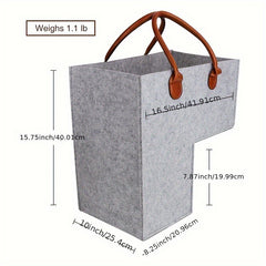 Stair Basket With Handles And Support Panel For Carpeted And Wooden Stairs