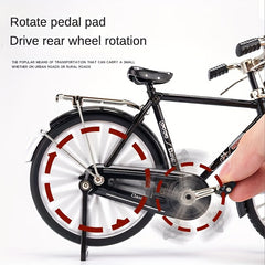52pcs Mini Bike Model Kit Ornament Alloy Metal Sliding Assembled Toy