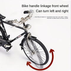 52pcs Mini Bike Model Kit Ornament Alloy Metal Sliding Assembled Toy