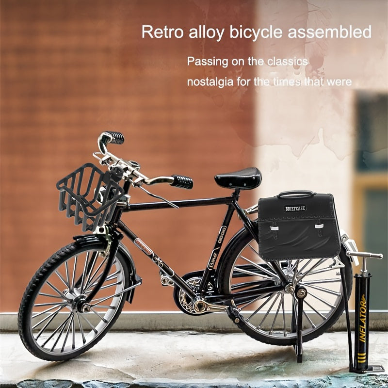 52pcs Mini Bike Model Kit Ornament Alloy Metal Sliding Assembled Toy