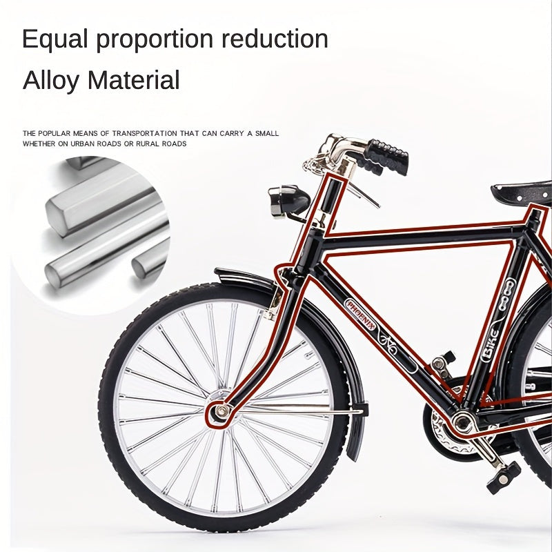 52pcs Mini Bike Model Kit Ornament Alloy Metal Sliding Assembled Toy