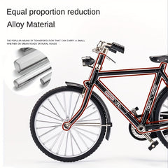 52pcs Mini Bike Model Kit Ornament Alloy Metal Sliding Assembled Toy