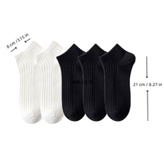 Men's Crew Socks 5 Pack Low Cut Ankle Socks Breathable & Comfortable