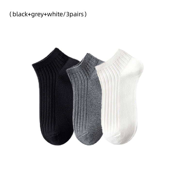 Men's Crew Socks 5 Pack Low Cut Ankle Socks Breathable & Comfortable