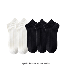 Men's Crew Socks 5 Pack Low Cut Ankle Socks Breathable & Comfortable
