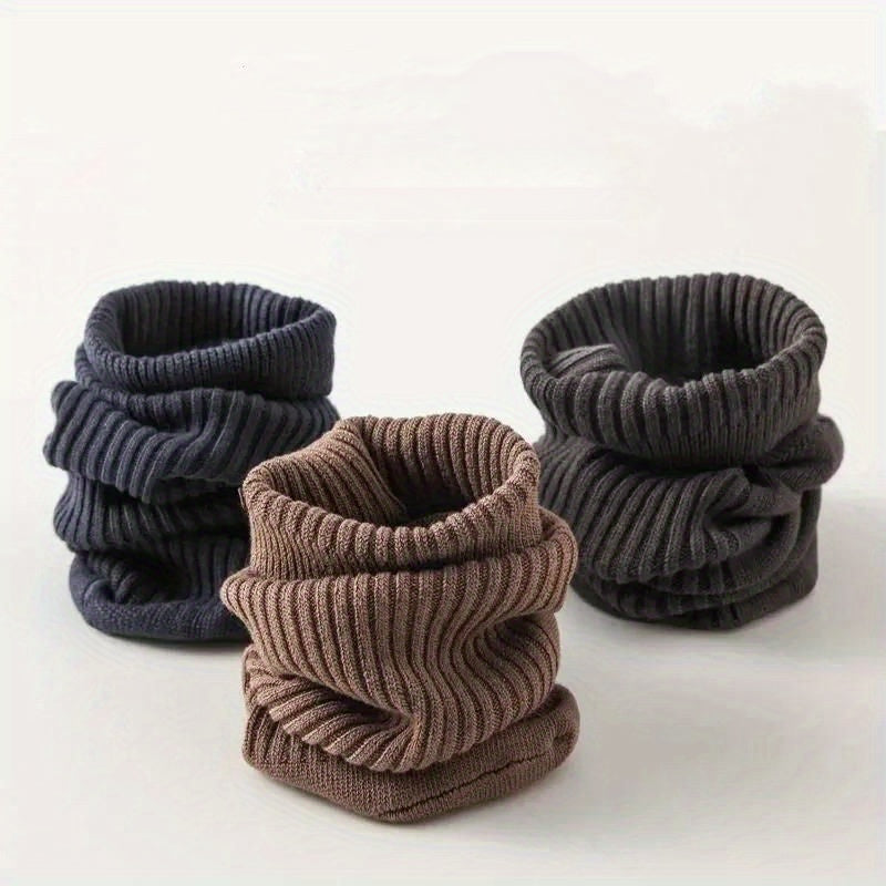 5pairs Men's Solid Sports Socks Winter Thickened Socks