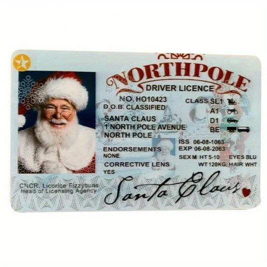 4pcs Santa Claus Virtual Sled Christmas Game Props