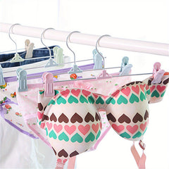 Space Saving Skirt & Pants Hangers With Clips Plastic Hangers