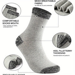 Breathable Moisture Wicking Sports Socks for Autumn and Winter