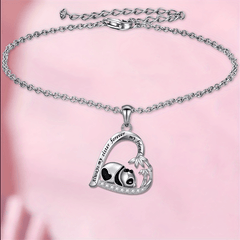 Heart Shaped Panda Pendant Bracelet Anklet Party Jewelry Gift