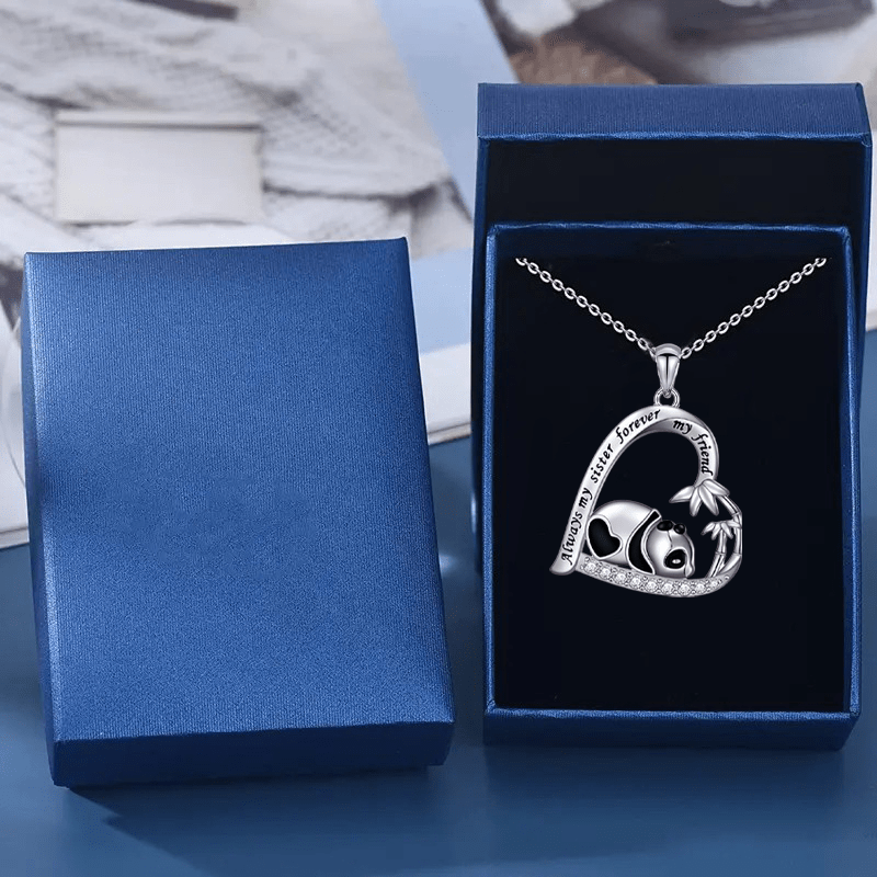 Heart Shaped Panda Pendant Bracelet Anklet Party Jewelry Gift