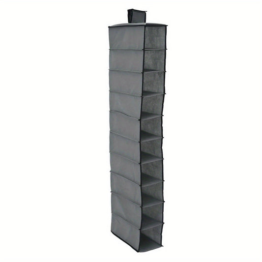 10 Layer Hanging Shoe Storage Bag Dust-Proof Space Saving Organizer