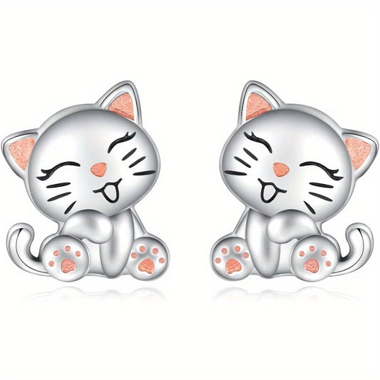 Creative Cat Animal Earrings Retro Party Jewelry Holiday Gift