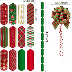 12pcs Xmas Gift Bows Ribbon Wrap Accessory Present Bouquet Decor