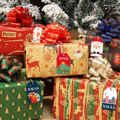 12pcs Xmas Gift Bows Ribbon Wrap Accessory Present Bouquet Decor