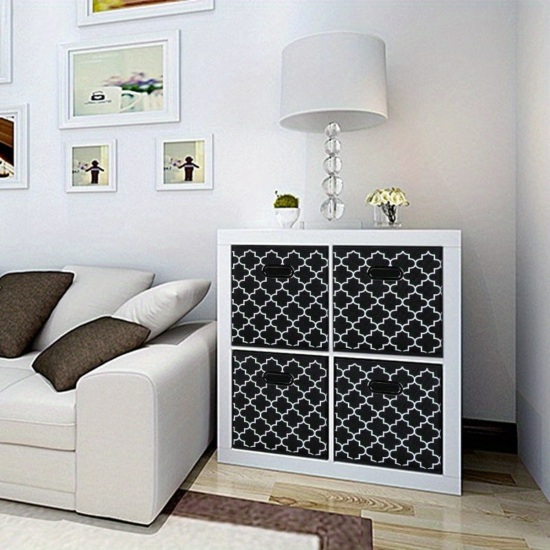 Foldable Storage Cubes Bins Organizer Baskets Dual Handles Decor