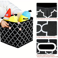 Foldable Storage Cubes Bins Organizer Baskets Dual Handles Decor