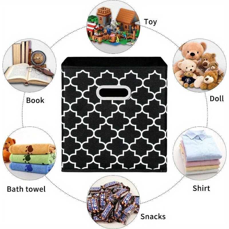 Foldable Storage Cubes Bins Organizer Baskets Dual Handles Decor
