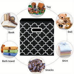 Foldable Storage Cubes Bins Organizer Baskets Dual Handles Decor
