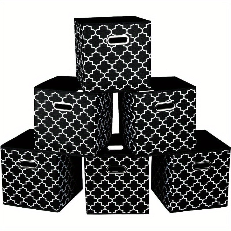 Foldable Storage Cubes Bins Organizer Baskets Dual Handles Decor