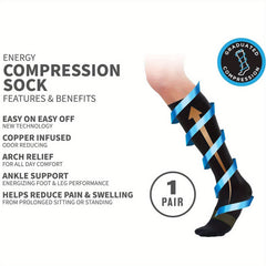 Men's Compression Sport Socks Sweat Absorbing Breathable Socks