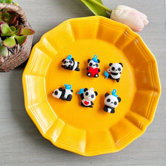 Panda Doll Keychain Pendant Car Bag Decoration