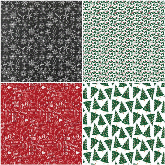 12pcs Large Size Christmas Bakery Paper Retro Journal Decoration Diy Tools