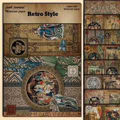 Retro Journal Paper for DIY Gift Art Crafts, Large Size Middle Ages Material