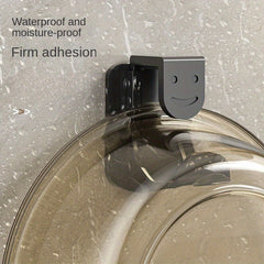 Smiley Face Pattern Retractable Washbasin Punch Adhesive Hooks