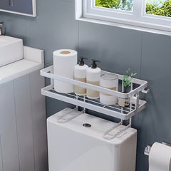 Bathroom Toilet Storage Shelf Organizer With Toilet Paper Holder