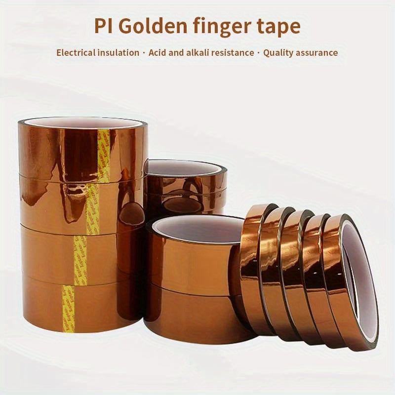 33m Long Golden High Temp Adhesive Tape Polyimide Tape Pet