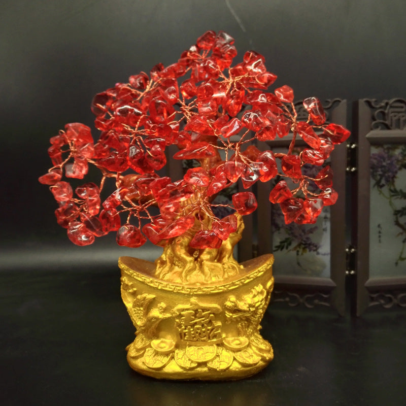 Rich Tree Ornament Opening Gift Office Ornament Lucky Gift