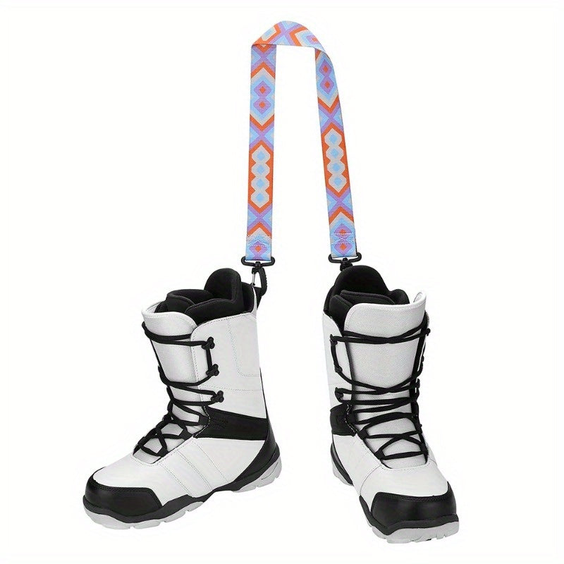 Thickened Skiing Boots Carrying Strap Portable Fixing