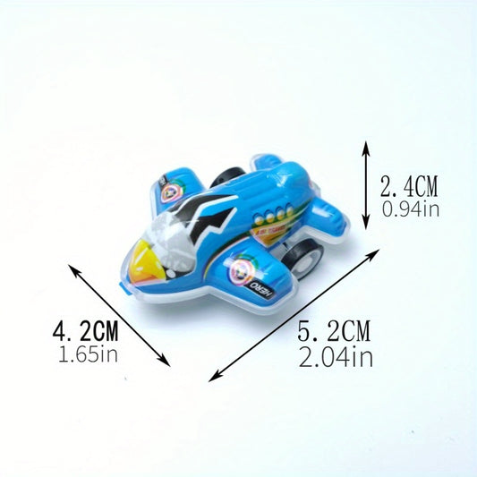 Colorful Rebound Planes Small Cars Candy Toys