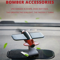 Solar Airplane Men's Car Decoration & Gift - Car Interior Accessories