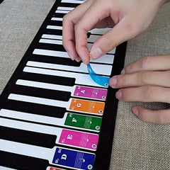 Colorful Piano Keyboard Stickers Electronic Keyboard Sound Name Key Stave Note