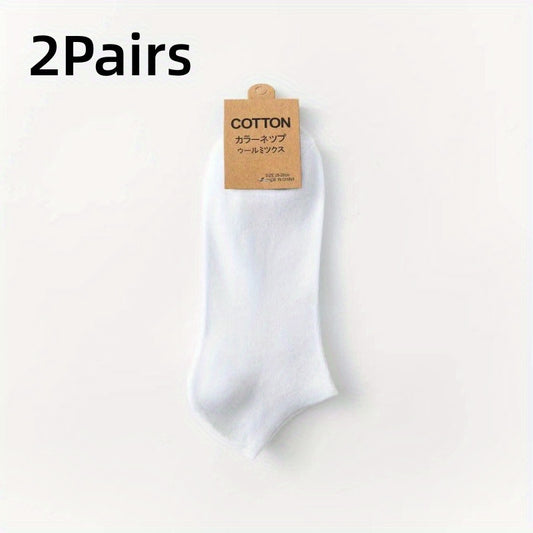 Men's Ankle Socks Solid Cotton Sports Sweat Absorbing Anti Odor Multicolor