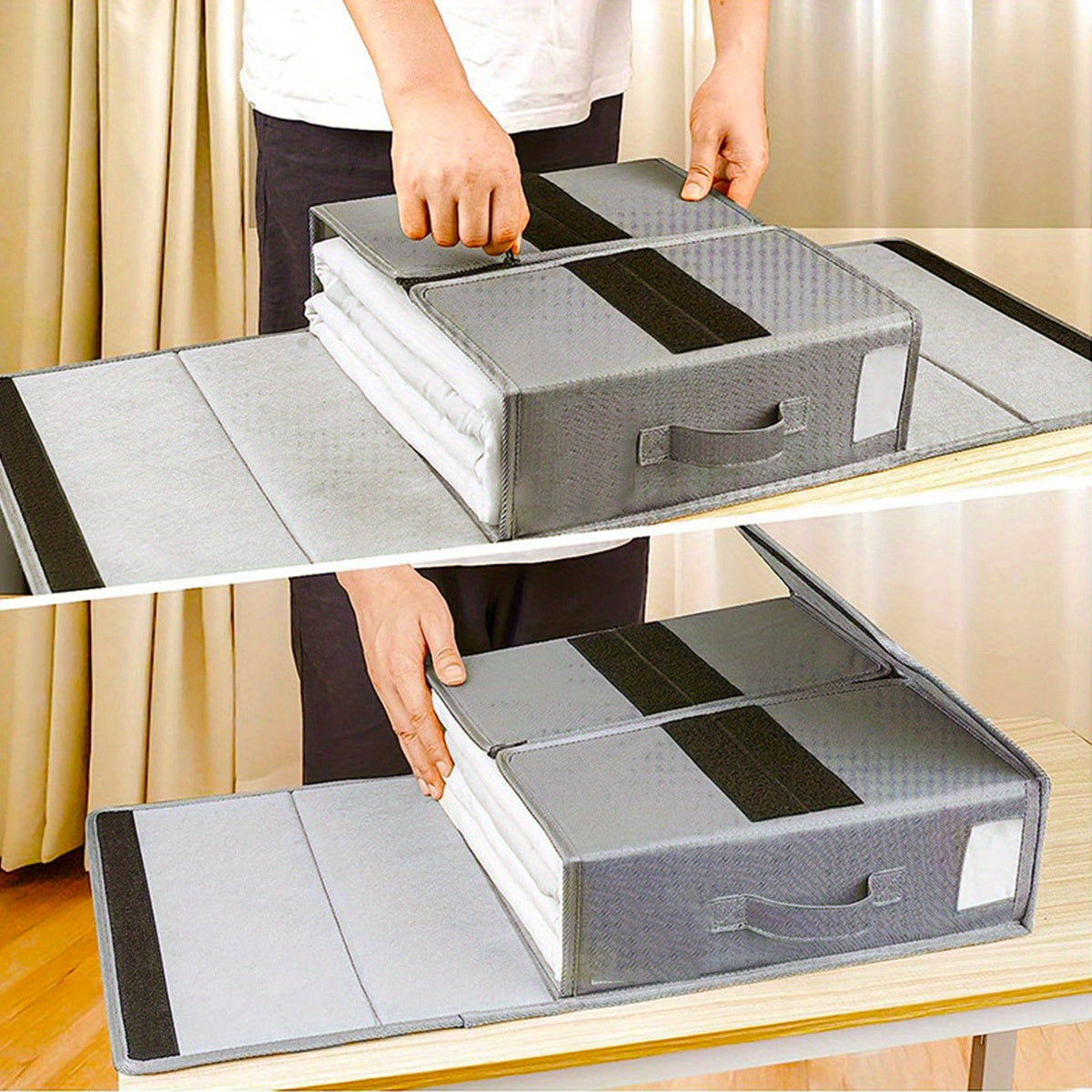Foldable Quilts Bed Sheet Storage Box Large Capacity