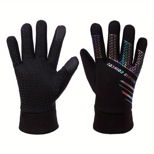 Winter Cycling Gloves Coldproof Windproof Warm Touch Screen One Size