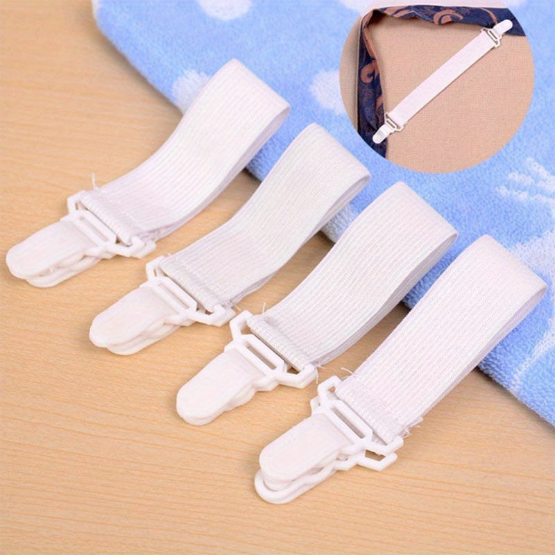 4pcs Bedsheet Fastener Clip Anti-skid Clamp Loose Fastening