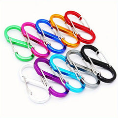 10pcs S Spring Keychain Buckle for Outdoor Fishing Camping Hiking