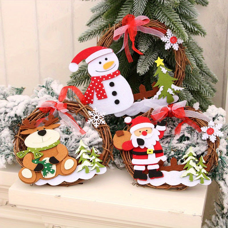Christmas Wooden Vine Wreath Decoration
