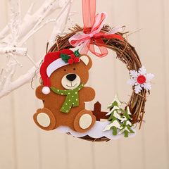 Christmas Wooden Vine Wreath Decoration