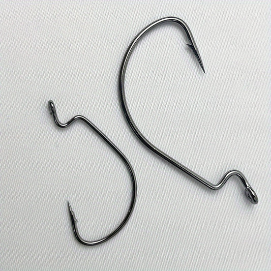 10pcs High Carbon Steel Wide Gap Hook for Deep Sea Fishing