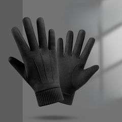 Suede Gloves for Winter Touch Screen Cold Protection Gloves