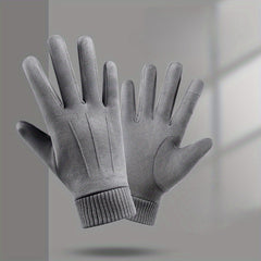 Suede Gloves for Winter Touch Screen Cold Protection Gloves